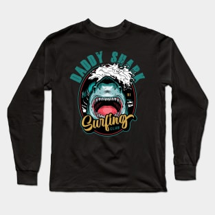 Daddy Shark Retro Long Sleeve T-Shirt